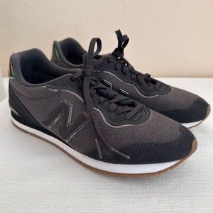 New Balance Sola Sleek Black/Gray Leather Comfort Insert Sneakers Women’s 9
